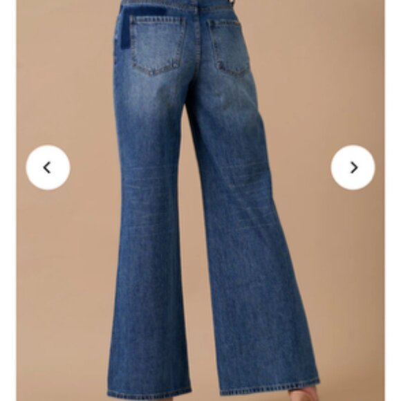 Insane Gene Relaxed Wide Leg Patchwork Jeans - Picture 5 of 6